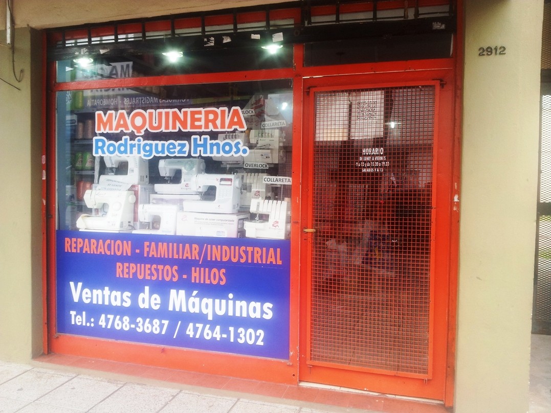 testimonio Abrazadera proyector Maquinas de coser maquinería Rodríguez Hnos. en Villa Ballester - bayres
