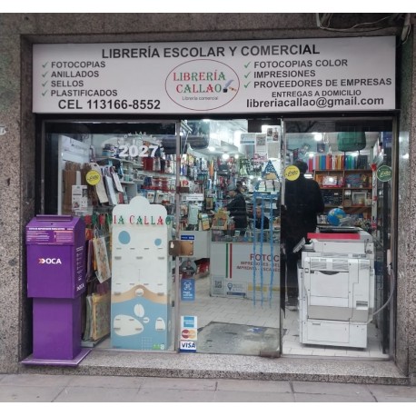LIBRERIA ESCOLAR CALLAO EN RECOLETA